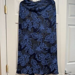 Citiknit Floral Blue midi Skirt